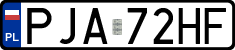License plates of Poland, Regular car plates