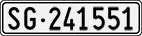 License plate of Switzerland, Cars
