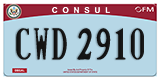 Federal license plates, Diplomatic