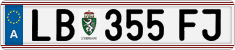 License plate of Austria, Regular plates