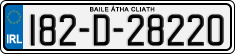 License plate of Ireland, Regular plates