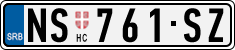 License plate of Serbia, Cars