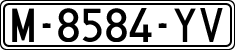 License plates of Spain, 1971 year series
