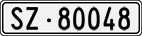 License plate of Switzerland, Cars