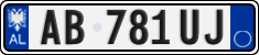 License plate of Albania, Cars (2011)