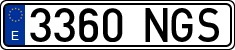 License plates of Spain, Ordinary (2000)