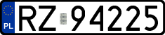 License plates of Poland, Regular car plates