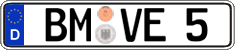 German license plate, Regular plates