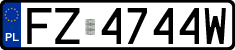 License plates of Poland, Regular car plates