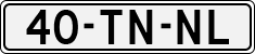 License plate of the Netherlands, Cars