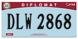 Federal license plates, Diplomatic