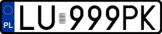 License plates of Poland, Regular car plates
