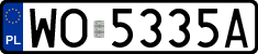 License plates of Poland, Regular car plates