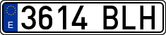 License plates of Spain, Ordinary (2000)