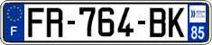 French license plate, SIV (ordinary)