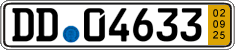 German license plate, Short-term transit plates