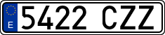 License plates of Spain, Ordinary (2000)