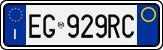 License plate of Italy, Cars (1994 year series)