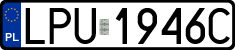 License plates of Poland, Regular car plates