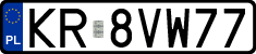 License plates of Poland, Regular car plates