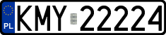 License plates of Poland, Regular car plates