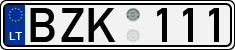License plate of Lithuania, Cars