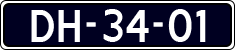 License plate of the Netherlands, Imported oldtimers (cars)