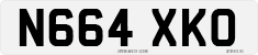 License plate of the United Kingdom, 1983 year system