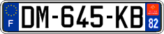 French license plate, SIV (ordinary)