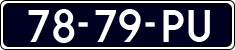 License plate of the Netherlands, Cars