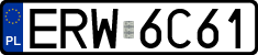 License plates of Poland, Regular car plates