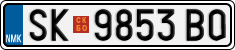 License plate of North Macedonia, Regular plates (2012)