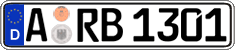 German license plate, Regular plates