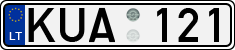 License plate of Lithuania, Cars