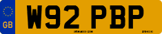 License plate of the United Kingdom, 1983 year system
