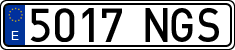 License plates of Spain, Ordinary (2000)
