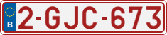 License plate of Belgium, Regular plates (2010)