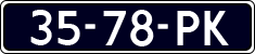 License plate of the Netherlands, Cars