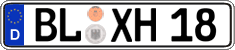 German license plate, Regular plates