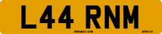 License plate of the United Kingdom, 1983 year system