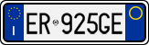 License plate of Italy, Cars (1994 year series)