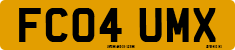 License plate of the United Kingdom, 2001 year system