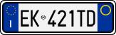 License plate of Italy, Cars (1994 year series)