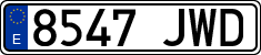 License plates of Spain, Ordinary (2000)