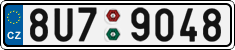 License plate of the Czech Republic, Cars (2001)