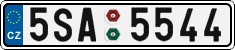 License plate of the Czech Republic, Cars (2001)