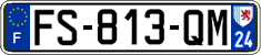 French license plate, SIV (ordinary)