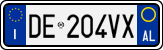 License plate of Italy, Cars (1994 year series)