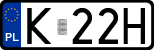 License plates of Poland, Regular car plates