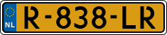 License plate of the Netherlands, Cars